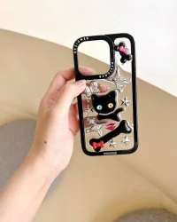 قاب برجسته فانتزی Minimal Cat مناسب آیفون ۱۳ iPhone 13