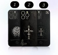 قاب چرمی chrome hearts مناسب برای گوشی ایفون
